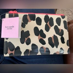 NWT KATE SPADE FOREST FELINE PENCIL POUCH